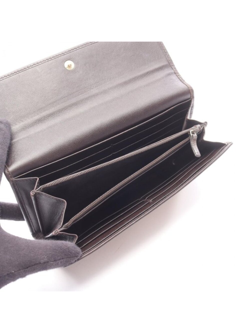 ★SOLD★ Gucci Bifold Wallet GG Canvas Beige Brown Zip - Picture 3 of 13